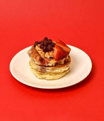Picture of peanut butter and jam  pancake