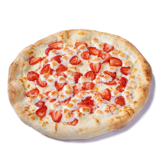 Picture of Dessert Pizza with Strawberry and Marshmallow 30cm