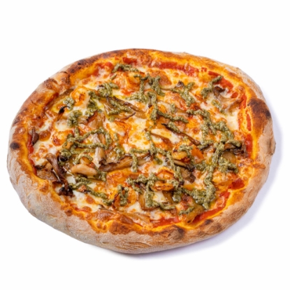 Picture of Pizza with oyster mushrooms and shrimps 20sm