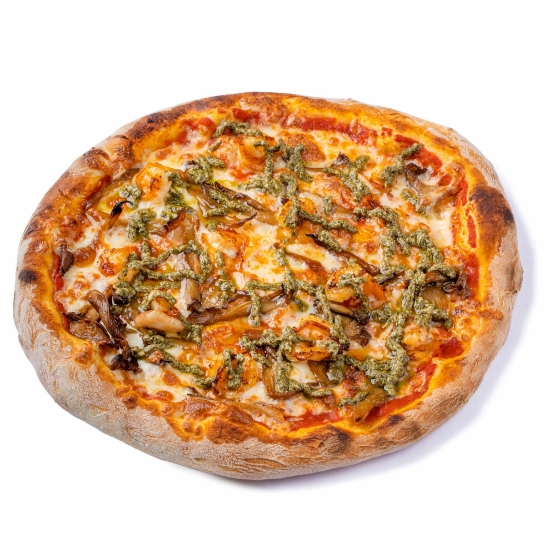 Picture of Pizza with oyster mushrooms and shrimps 20sm